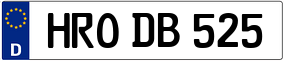 Trailer License Plate